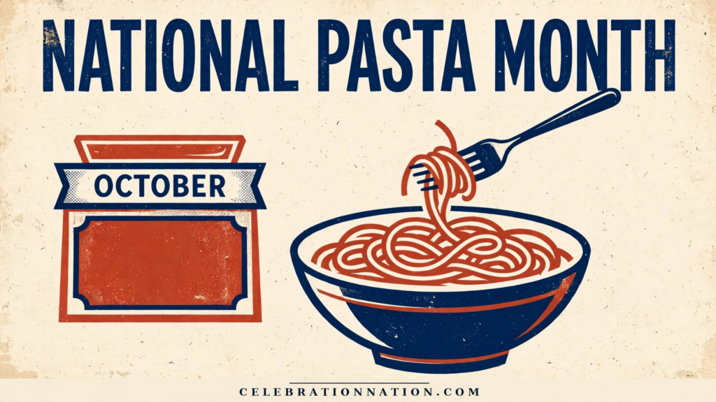 National Pasta Month poster