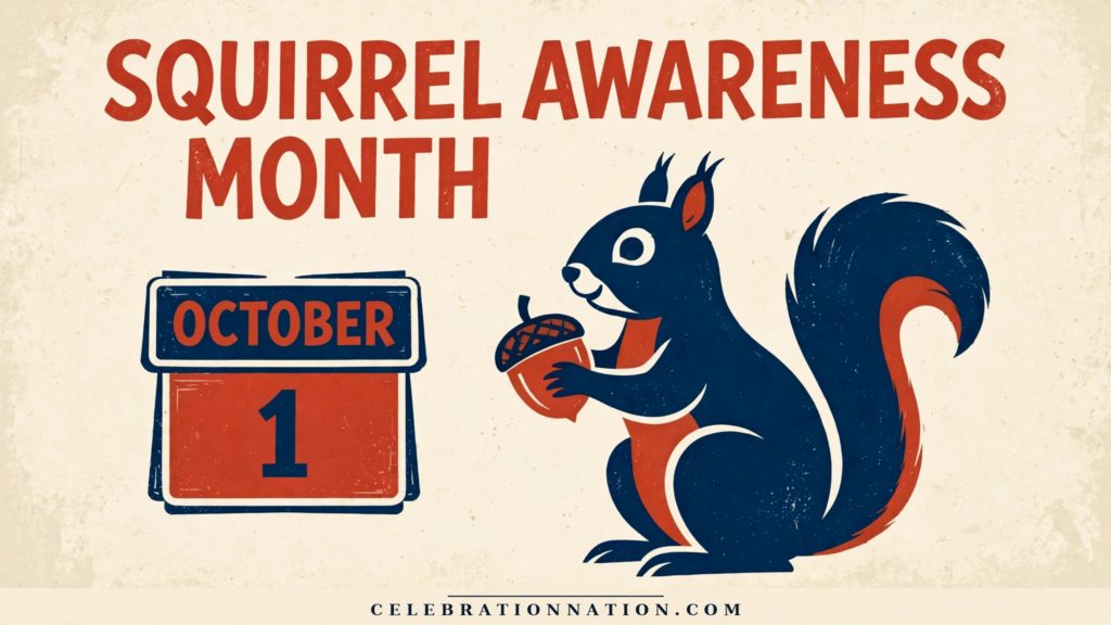 Squirrel Awareness Month poster