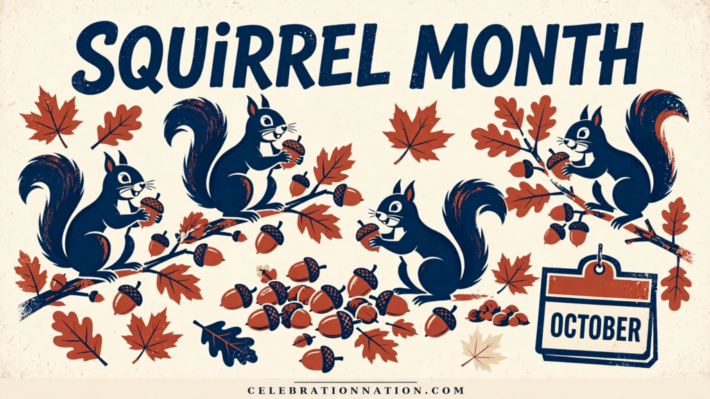 Squirrel Month poster