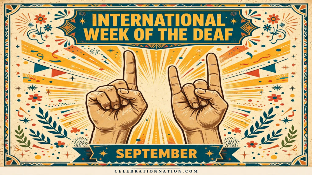 International Week of the Deaf poster