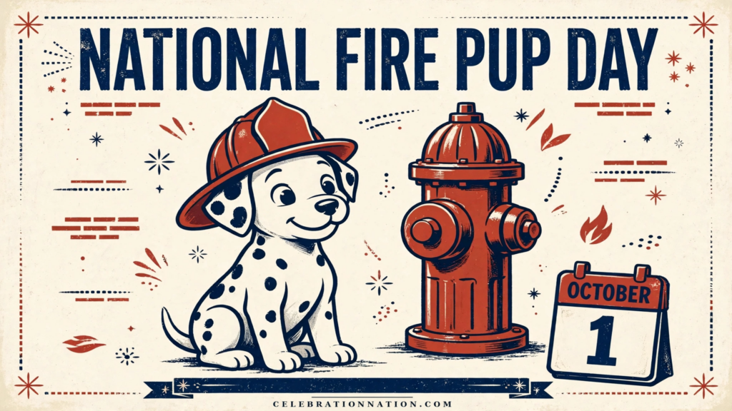 National Fire Pup Day poster