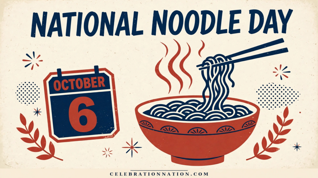 National Noodle Day poster