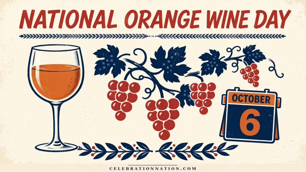 National Orange Wine Day poster
