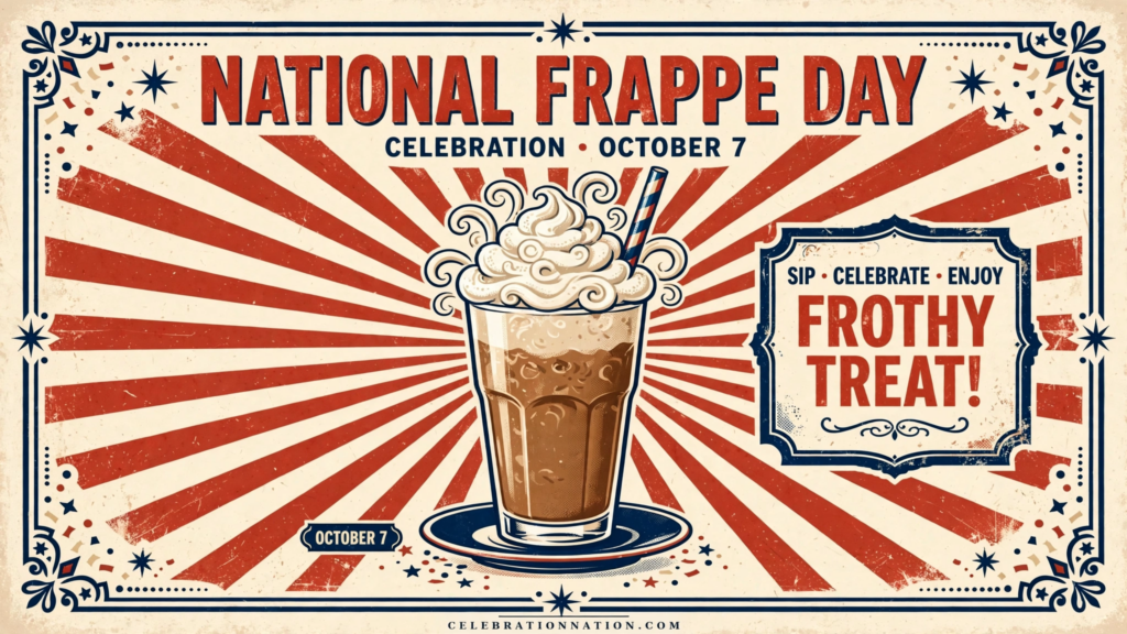 National Frappe Day poster