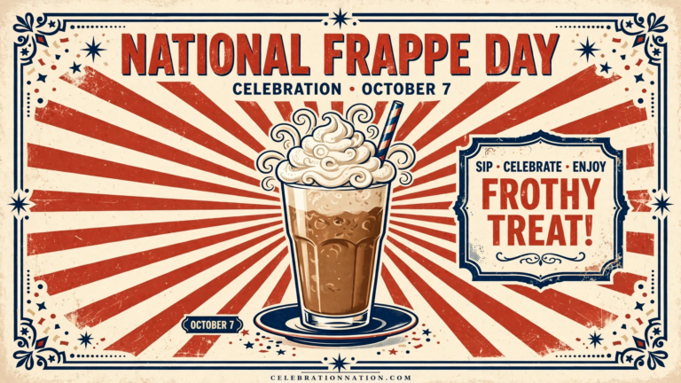 National Frappe Day poster