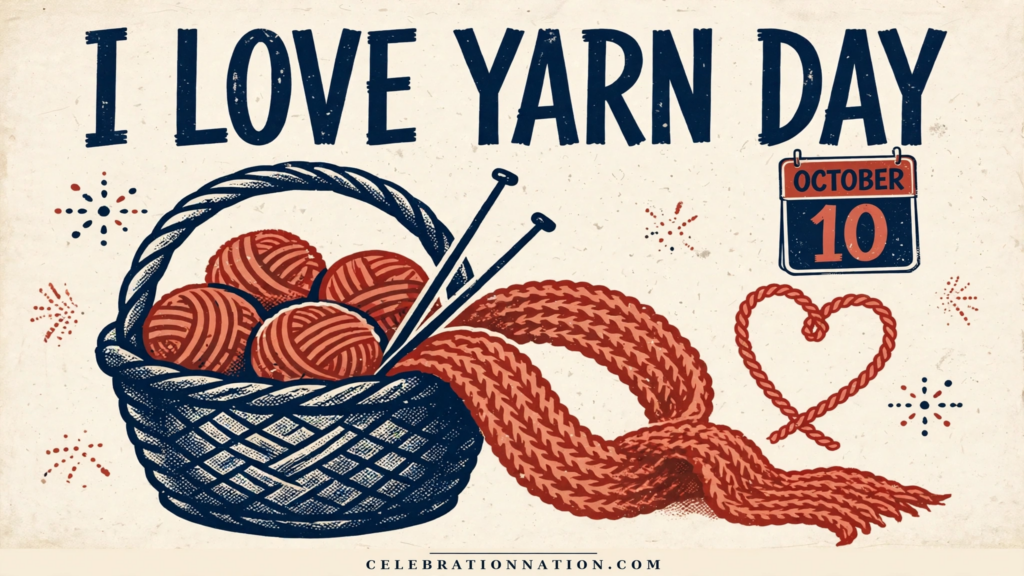 I Love Yarn Day poster