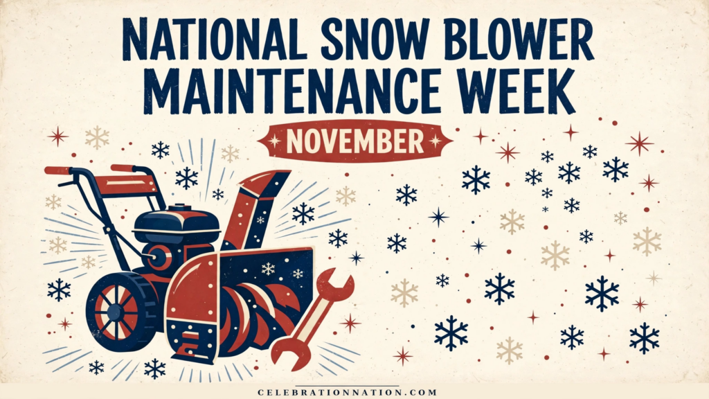 National Snow Blower Maintenance Week poster