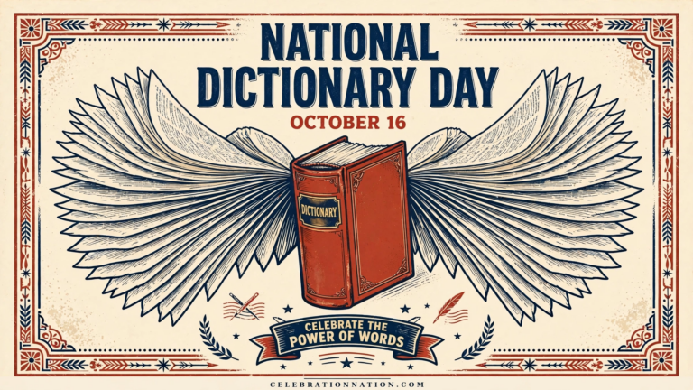National Dictionary Day poster