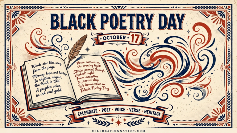 Black Poetry Day poster