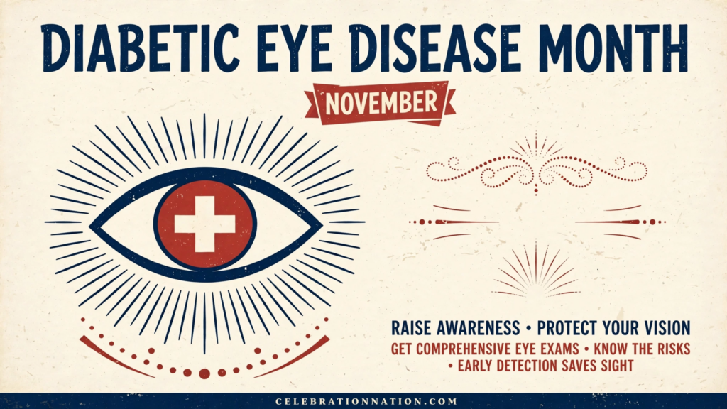 Diabetic Eye Disease Month poster