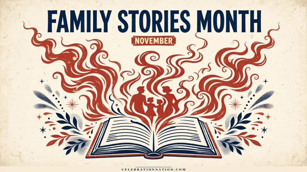 Family Stories Month poster