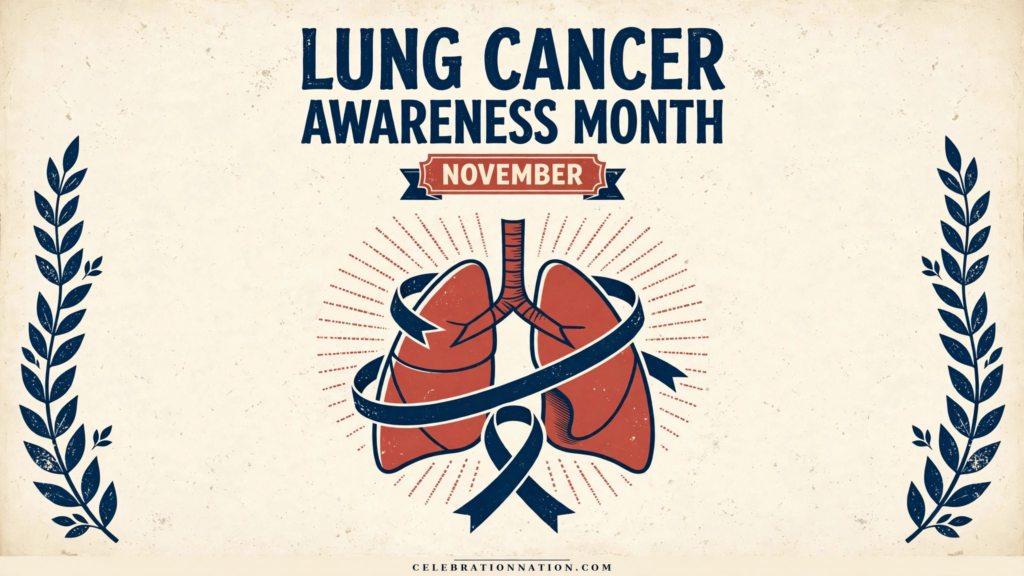 Lung Cancer Awareness Month poster