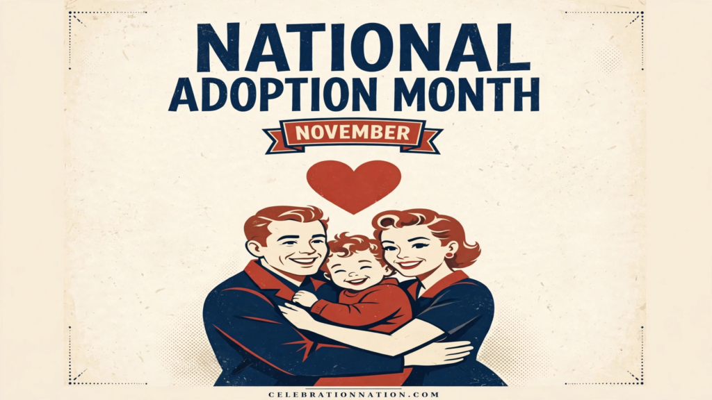 National Adoption Month poster