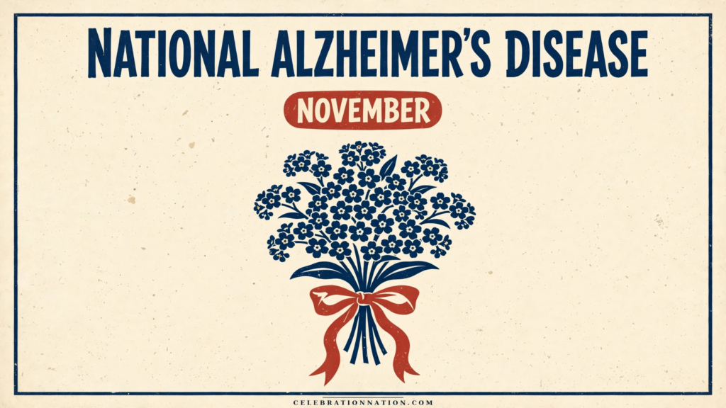 National Alzheimer’s Disease Month poster