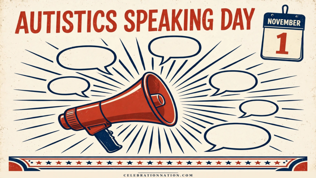 Autistics Speaking Day poster