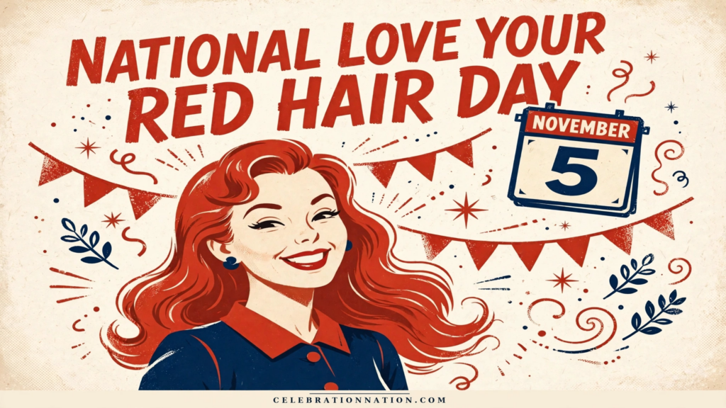 National Love Your Red Hair Day poster