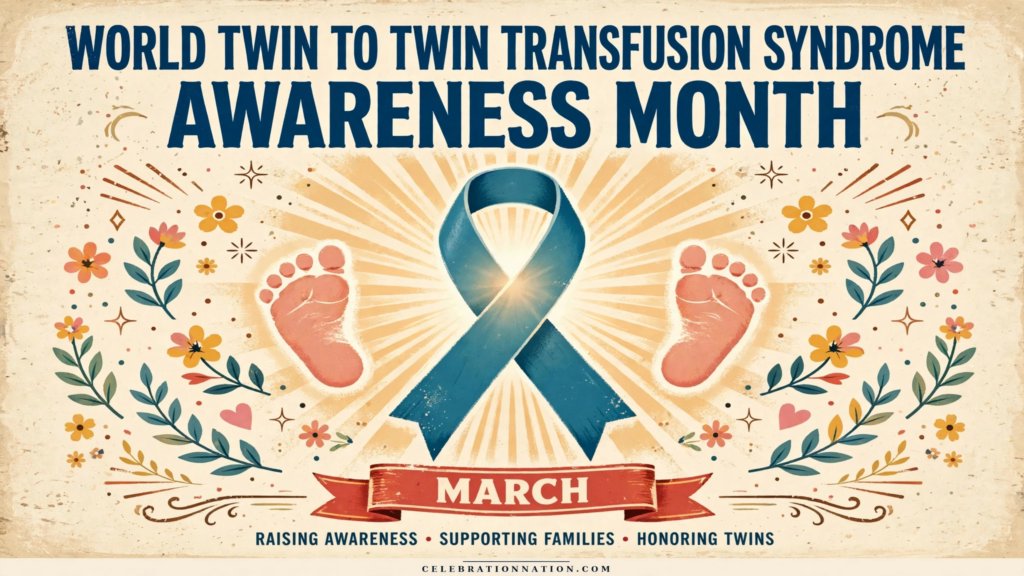 World Twin to Twin Transfusion Syndrome Awareness Month poster