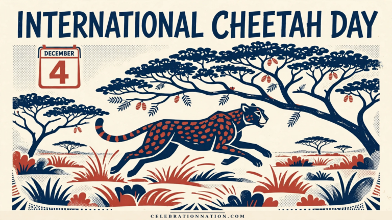 International Cheetah Day poster