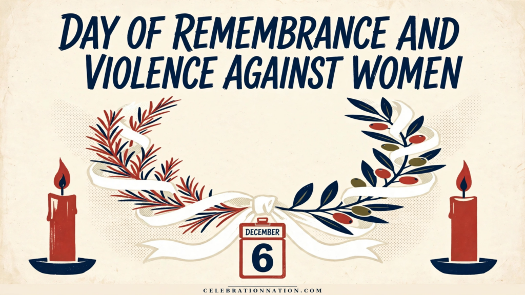 Day of Remembrance and Violence Against Women poster
