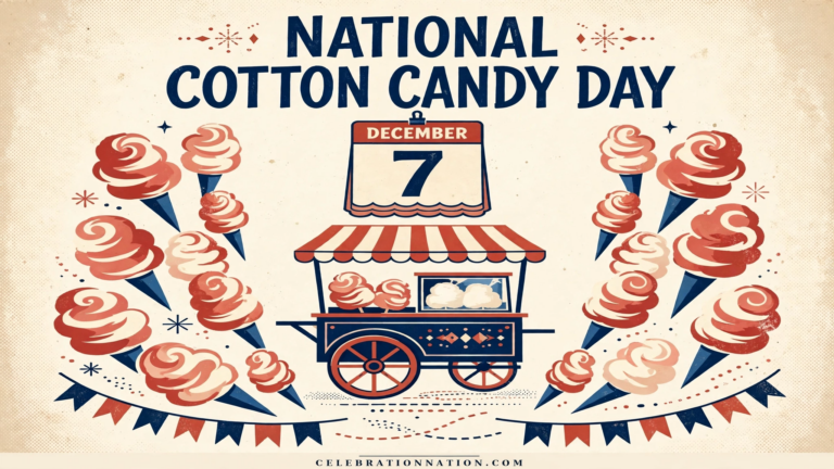 National Cotton Candy Day poster