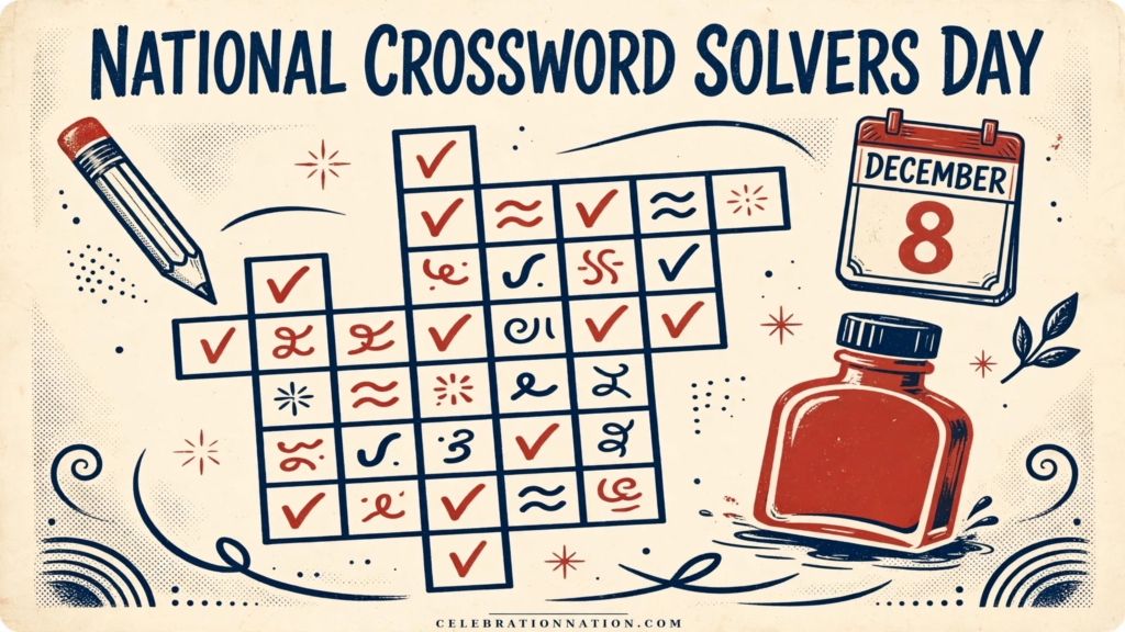 National Crossword Solvers Day poster