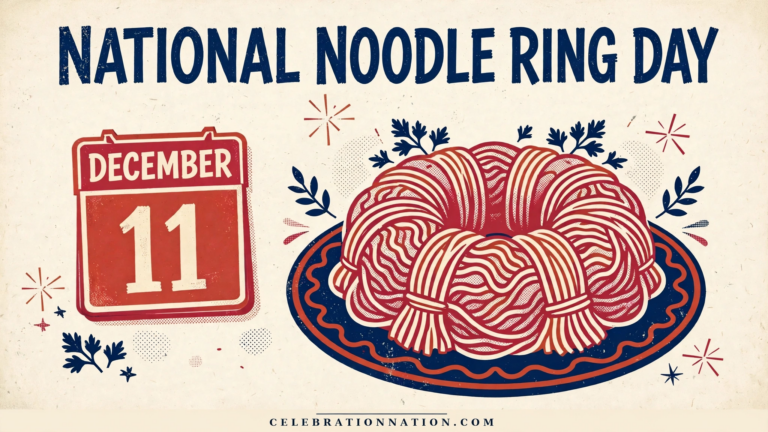 National Noodle Ring Day poster