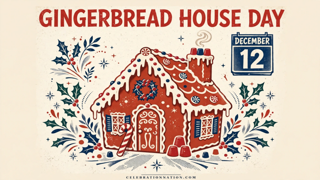 Gingerbread House Day poster