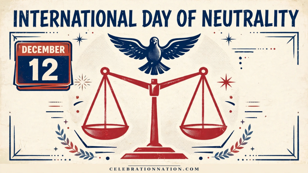International Day of Neutrality poster