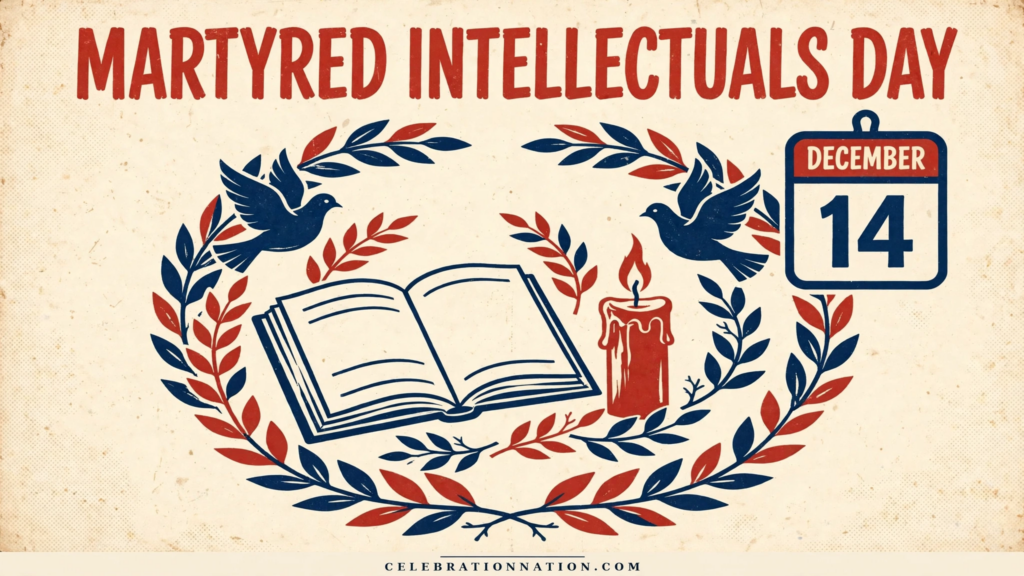 Martyred Intellectuals Day poster