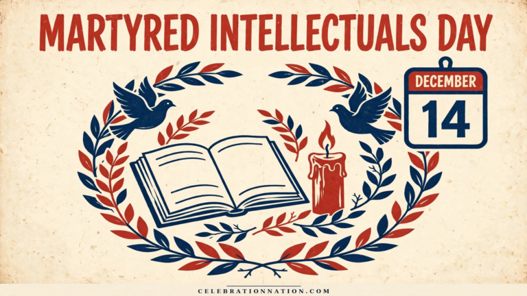 Martyred Intellectuals Day poster