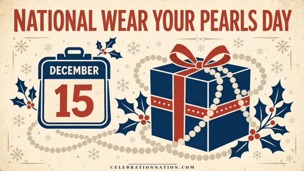 National Wear Your Pearls Day poster