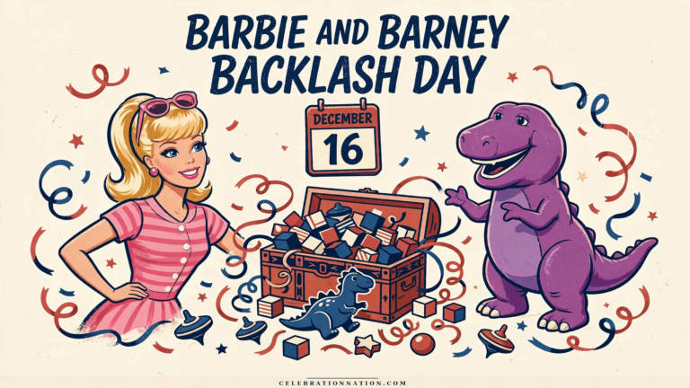Barbie and Barney Backlash Day poster