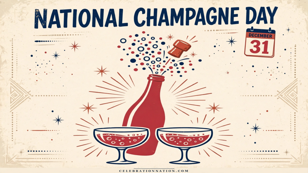National Champagne Day poster