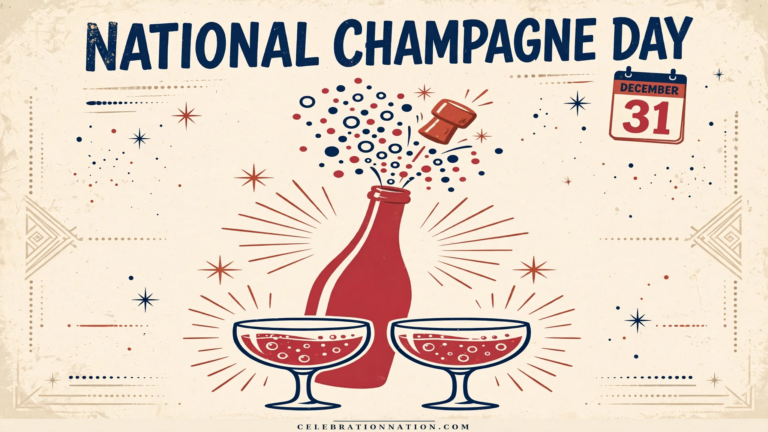 National Champagne Day poster