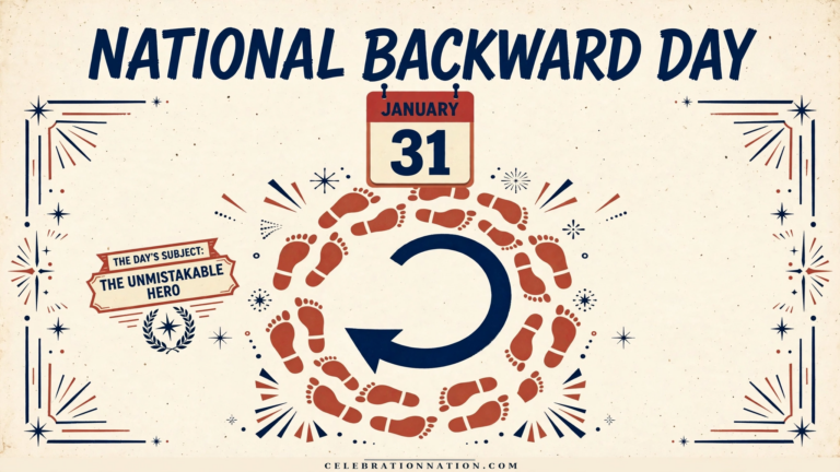 National Backward Day poster