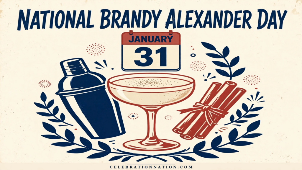 National Brandy Alexander Day poster