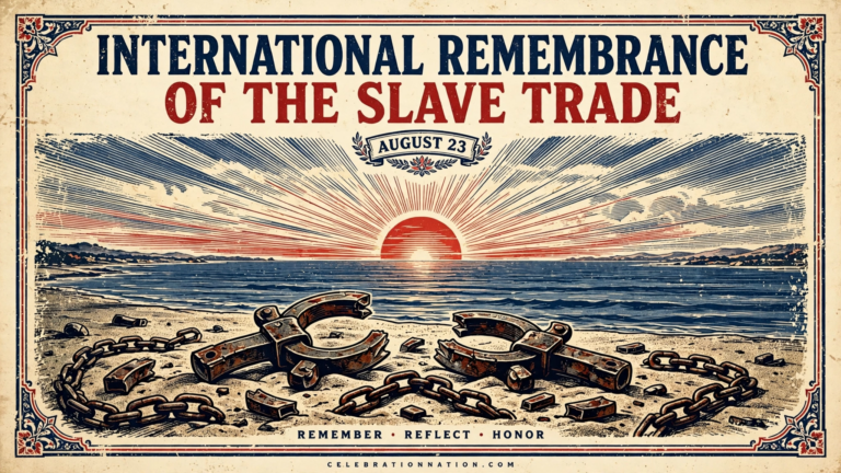 International Remembrance of the Slave Trade poster