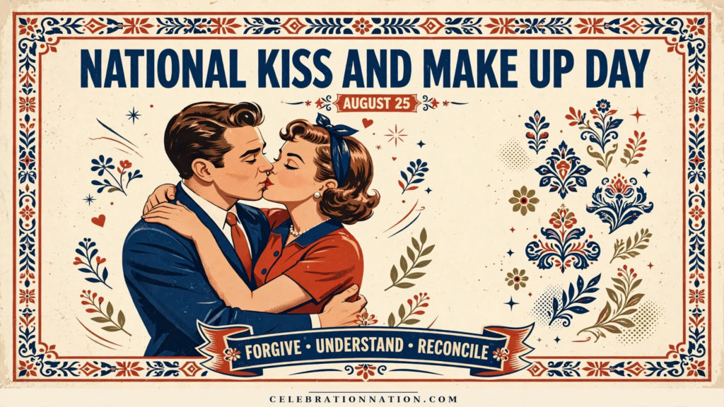 National Kiss and Make Up Day poster