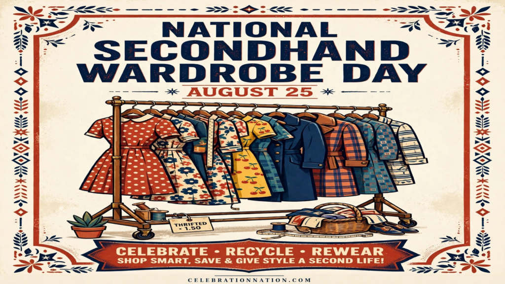 National Secondhand Wardrobe Day poster