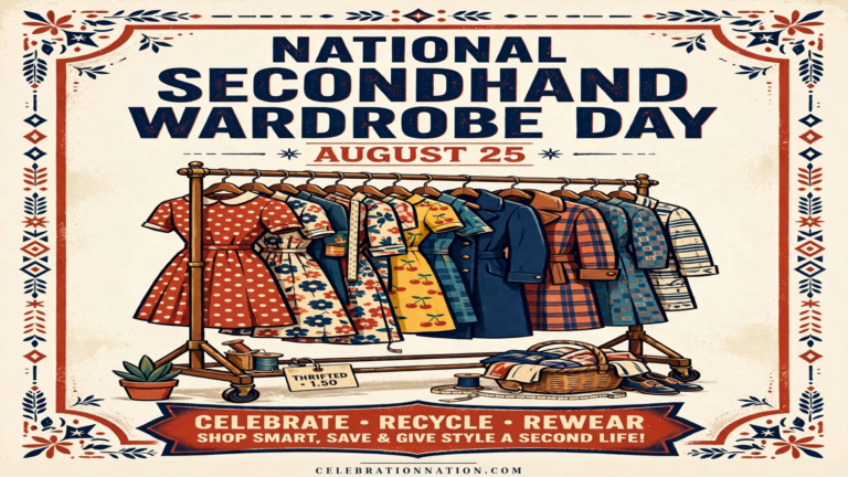 National Secondhand Wardrobe Day poster