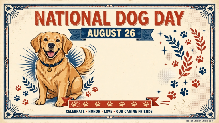 National Dog Day poster