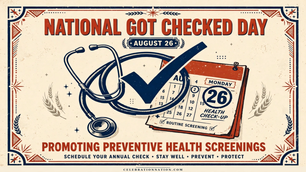 National Got Checked Day poster