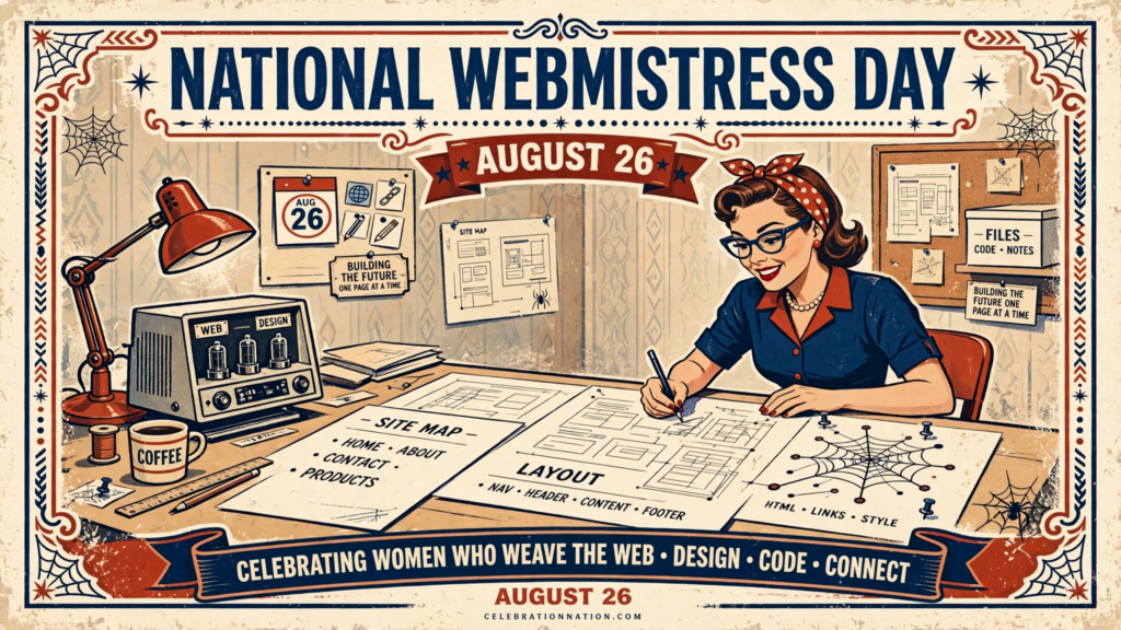 National Webmistress Day poster