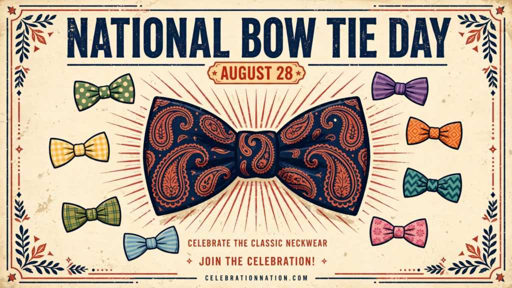 National Bow Tie Day poster