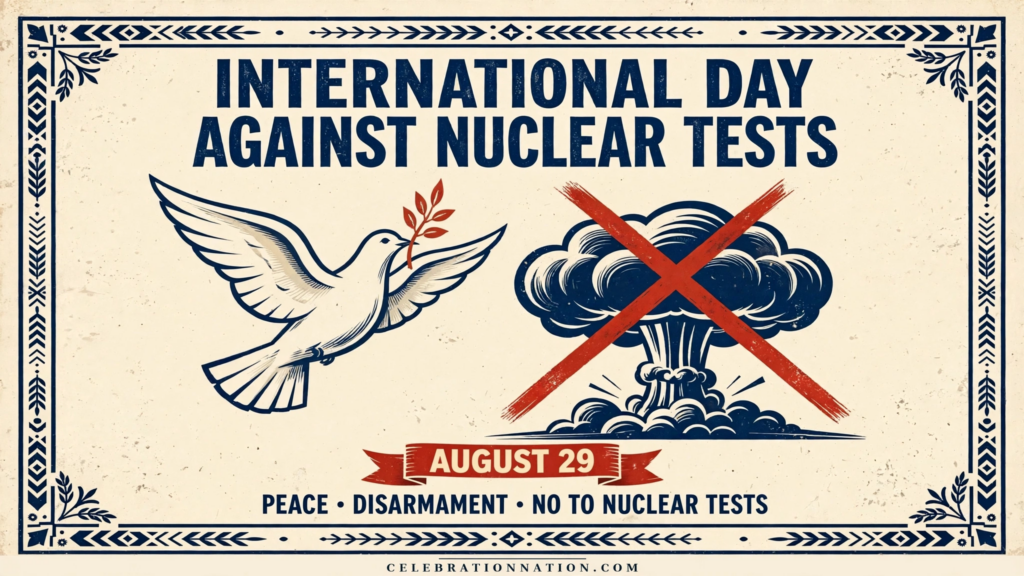 International Day Against Nuclear Tests poster