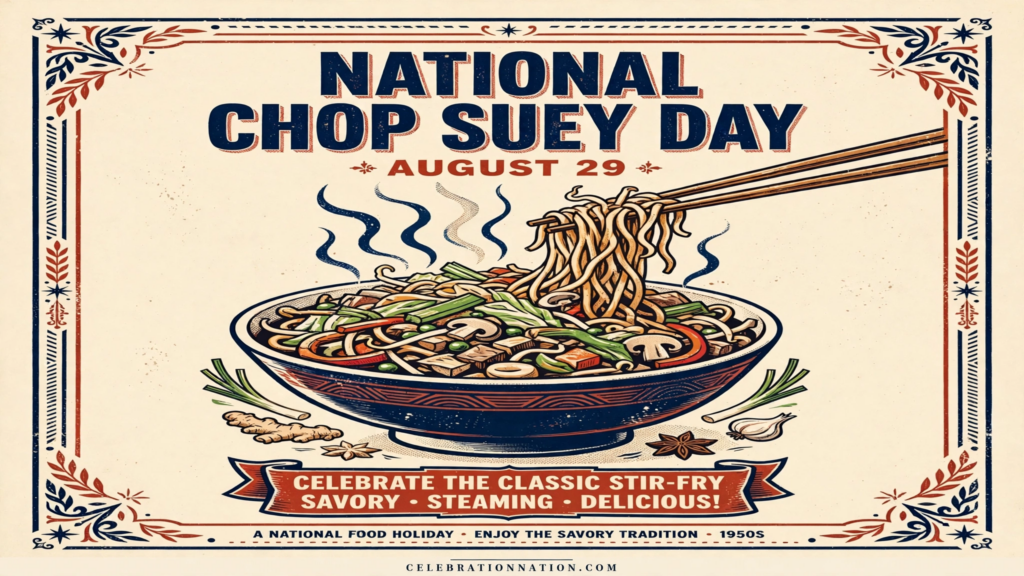 National Chop Suey Day poster