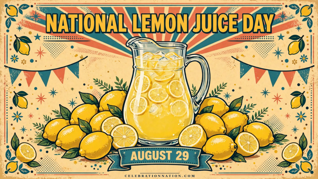 National Lemon Juice Day poster