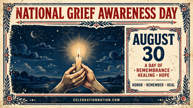 National Grief Awareness Day poster