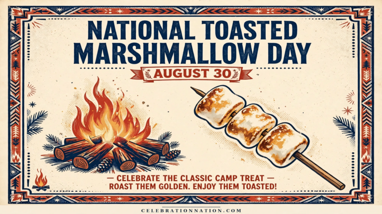 National Toasted Marshmallow Day poster