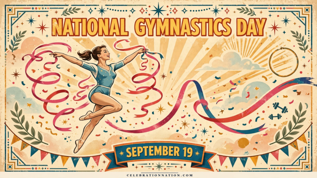 National Gymnastics Day poster
